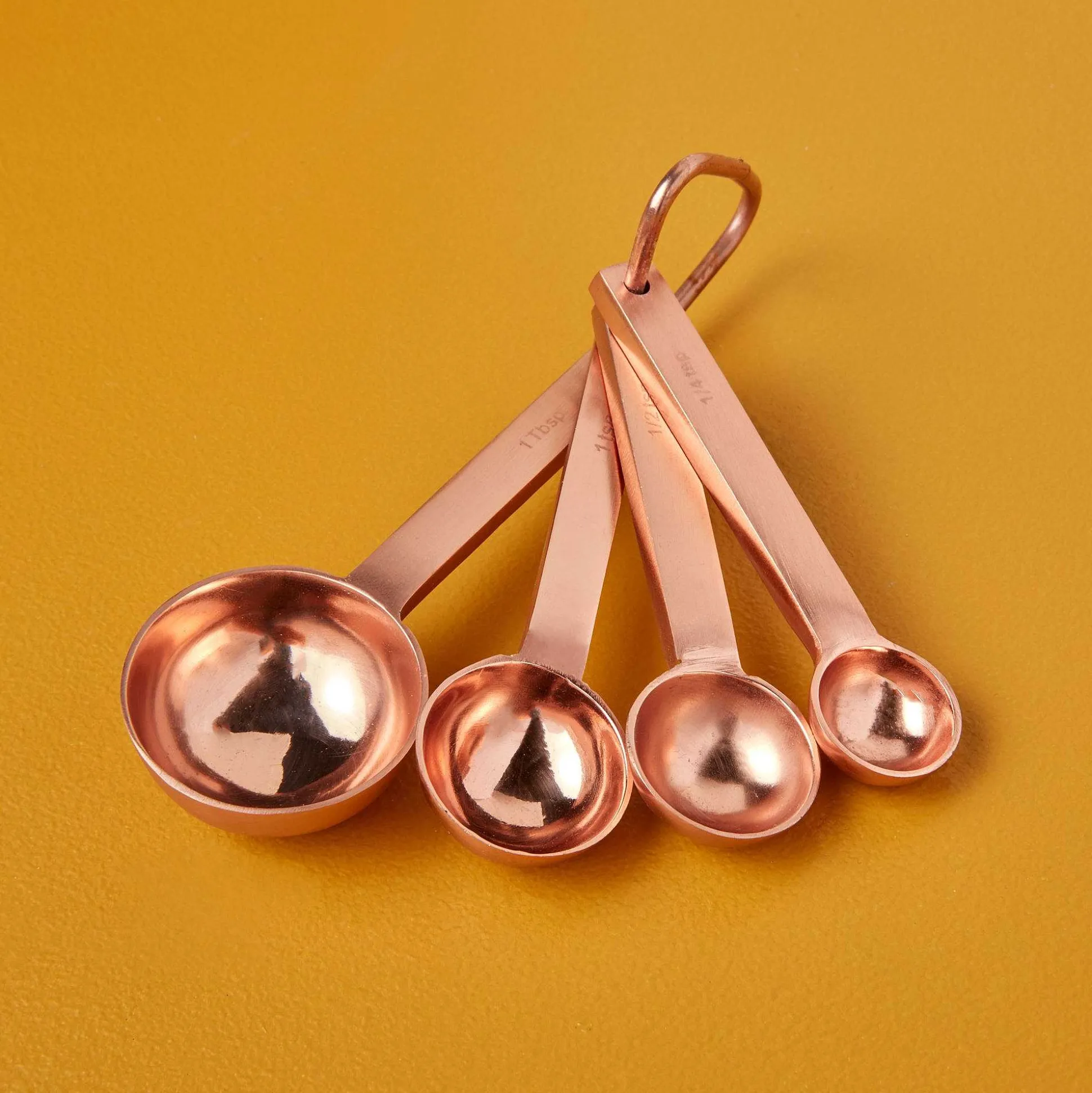 Acadia Measuring Spoons, Copper
