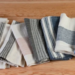 Aden Napkins, Grey with Natural, Set of 4^Be Home Best