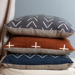 Alpaca Square Pillow, Grey with Chevrons^Be Home New