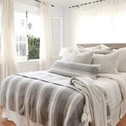 Alpine Blanket, King, Grey and Ivory^Be Home New