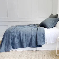 Antwerp King Coverlet, Navy^Be Home Discount