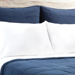 Antwerp King Coverlet, Navy^Be Home Discount