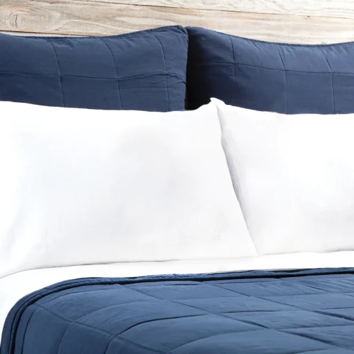 Antwerp King Coverlet, Navy^Be Home Discount
