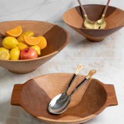 Azucar Cherry Wood Handled Bowl