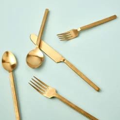 Azura Flatware Set, Gold^Be Home Best Sale