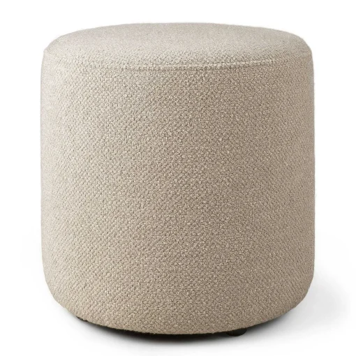 Barrow Pouf, Off White, 15.5"