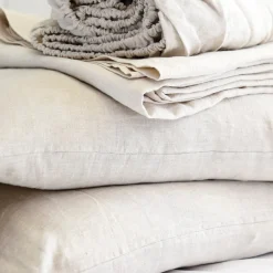 Belgian Linen Cal King Sheet Set, Flax^Be Home Sale