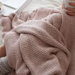 Belmont Marled Throw, Pink^Be Home Best Sale