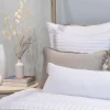 Bianca Rectangular Pillow, White^Be Home Store