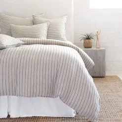 Blake Big Pillow, Flax & Midnight^Be Home Cheap