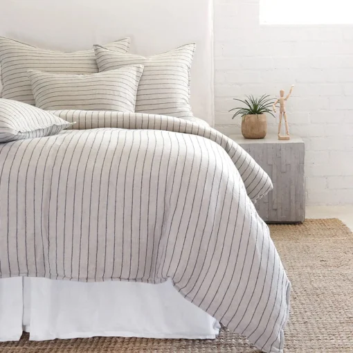 Blake Big Pillow, Flax & Midnight^Be Home Cheap