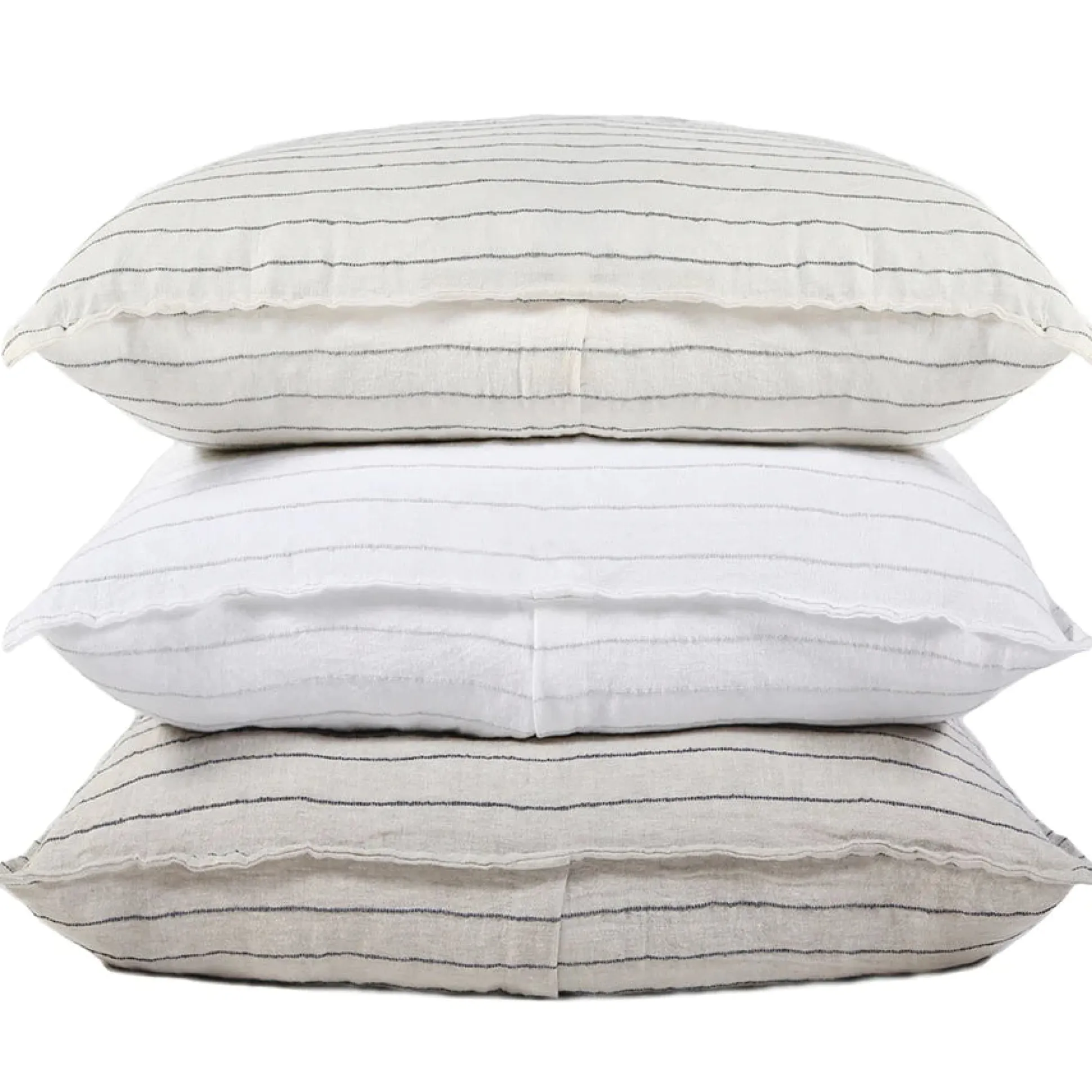 Blake Euro Sham, Cream & Grey^Be Home Shop