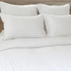 Blake Euro Sham, White & Ocean^Be Home Discount