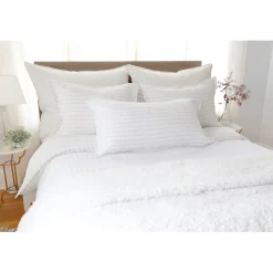 Blake Euro Sham, White & Ocean^Be Home Discount