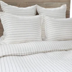 Blake Standard Sham, Cream & Grey^Be Home Sale