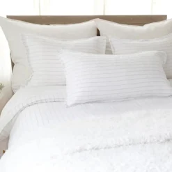 Blake Standard Sham, White & Ocean^Be Home Flash Sale