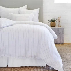Blake Standard Sham, White & Ocean^Be Home Flash Sale