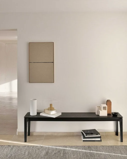 Bok Solid Black Oak Bench, 73"