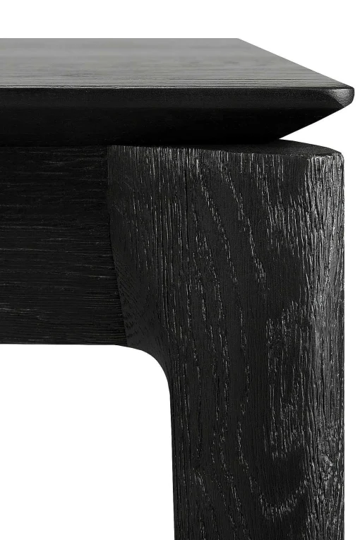Bok Solid Black Oak Dining Table, 71"