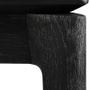 Bok Solid Black Oak Dining Table, 79"
