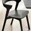 Bok Solid Black Oak Dining Chair
