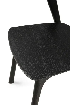 Bok Solid Black Oak Dining Chair