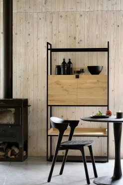 Bok Solid Black Oak Dining Chair