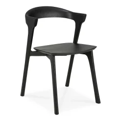 Bok Solid Black Oak Dining Chair