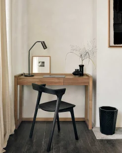 Bok Solid Black Oak Dining Chair