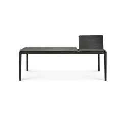 Bok Solid Black Oak Extendable Dining Table, 55.5
