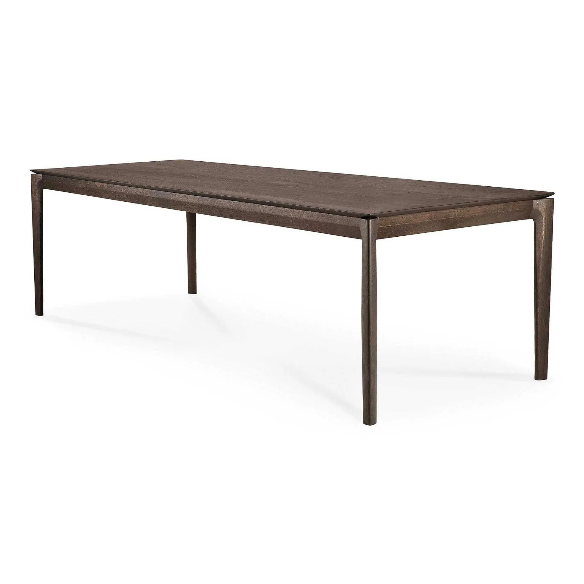 Bok Solid Brown Oak Dining Table, 79"