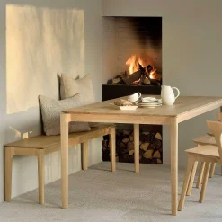 Bok Solid Oak Bench, 66