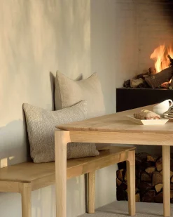 Bok Solid Oak Bench, 73