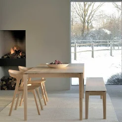 Bok Solid Oak Bench, 73