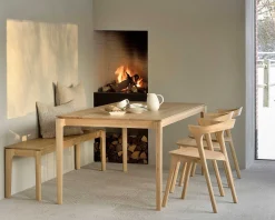 Bok Solid Oak Bench, 73