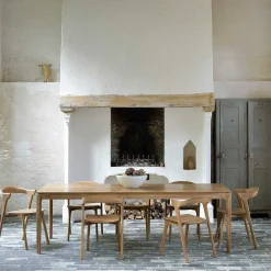 Bok Solid Oak Dining Table, 94.5