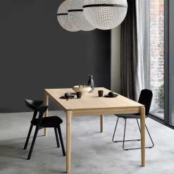 Bok Solid Oak Extendable Dining Table, 63