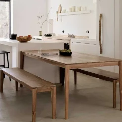 Bok Solid Teak Dining Table, 87