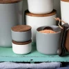 Brampton Stoneware Extra Small Canister, Storm