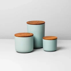 Brampton Stoneware Medium Canister, Seaglass