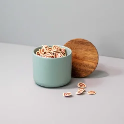 Brampton Stoneware Medium Canister, Seaglass