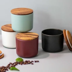 Brampton Stoneware Medium Canister, Seaglass