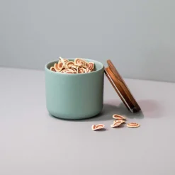 Brampton Stoneware Medium Canister, Seaglass