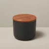 Brampton Stoneware Medium Canister, Black