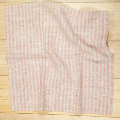 Brittany Napkin, Brick and Natural, Set of 4^Be Home New