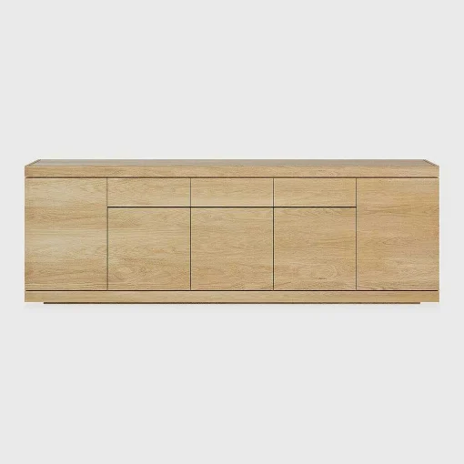 Burger Oak Sideboard, 5 Doors, 3 Drawers