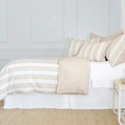 Carter Queen Duvet Cover, Ivory & Amber^Be Home New