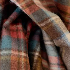 Cashmere Knee Blanket in Stewart Dress Antique Tartan^Be Home Store