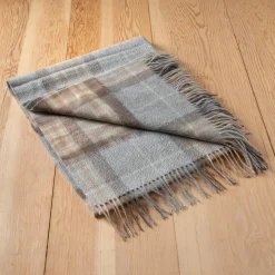Cashmere Knee Blanket in Mackellar Tartan^Be Home Clearance