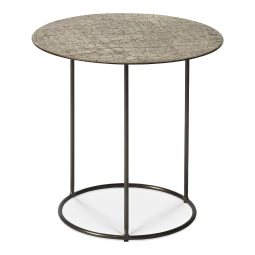 Celeste Side Table, Taupe Lava